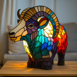 Leo - Lampada Magisk a forma di capra in vetro colorato